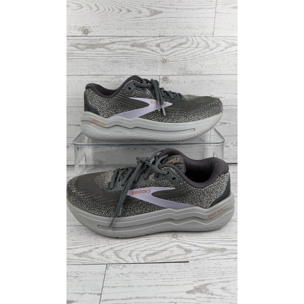 Brooks Ghost Max 2 Running Shoes Womens 8.5 B - Sweet Lavender Gray #460